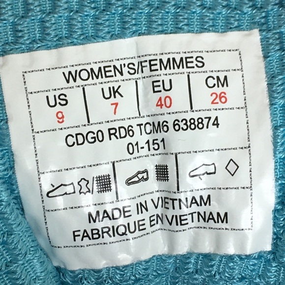 The North Face Women's Hedgehog GoreTex Hiking Shoes Size 9 Gray Blue Sneakers - Picture 9 of 10